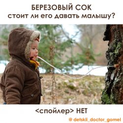 Стоит ли давать березовый сок малышам